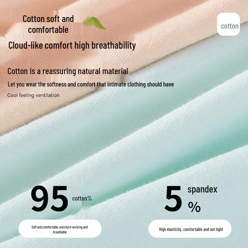 FitonTon Teen Boys' Pure Cotton Antibacterial Boxer Briefs 4-Pack