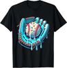 Baseball Drip Design Eisstreusel Baseballspieler T-Shirt Unisex T-Shirt
