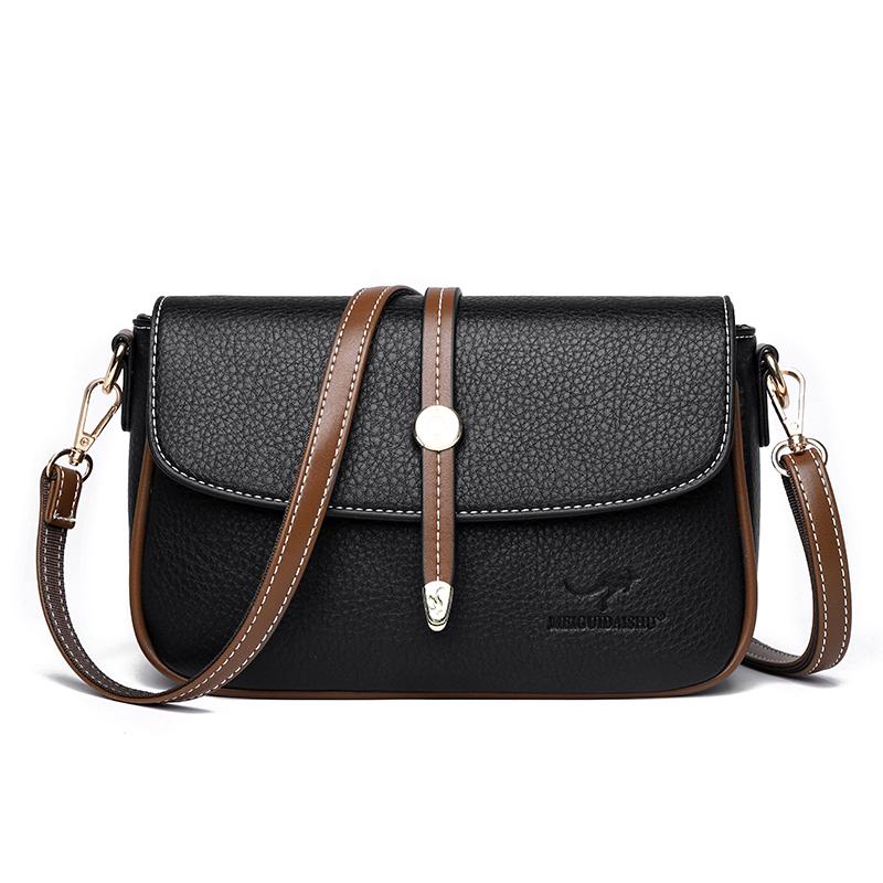 Casual leather bags for women women's shoulder bags luxury designer bag large capacity messenger bag