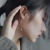 Trendy Personality Long Tassel  Wild Hoop Earrings Ear Chain Earrings Fashion Jewelry Copper