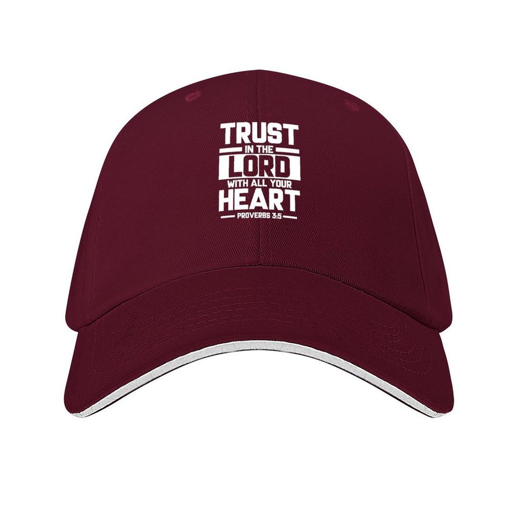 Bible Verse Trust in the Lord with all your heart Proverbs 35 Baseball Cap hats for men New In The Hat birthday Ladies Mens