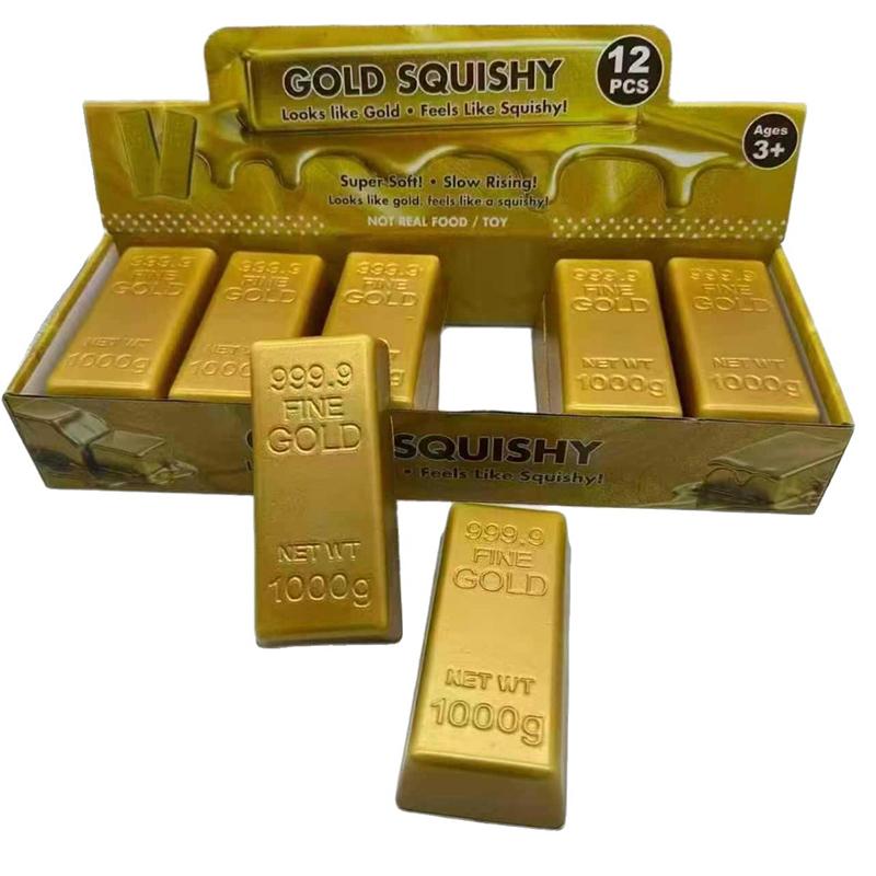 Simulate Gold Brick Squishy Slow Rising