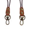 Leather Keychain Badge Holder Leather Lanyard Phone Neck Strap Work Card Holder Wrist Neck Lanyard