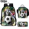 Football School Bag High Definition Waterproof Printing Multi-Functional Load Reduction Ridge Backpack