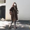 Spring and Autumn Korean Style Loose Coat Mid-length Student Versatile Cocoon-shaped Coat for Women