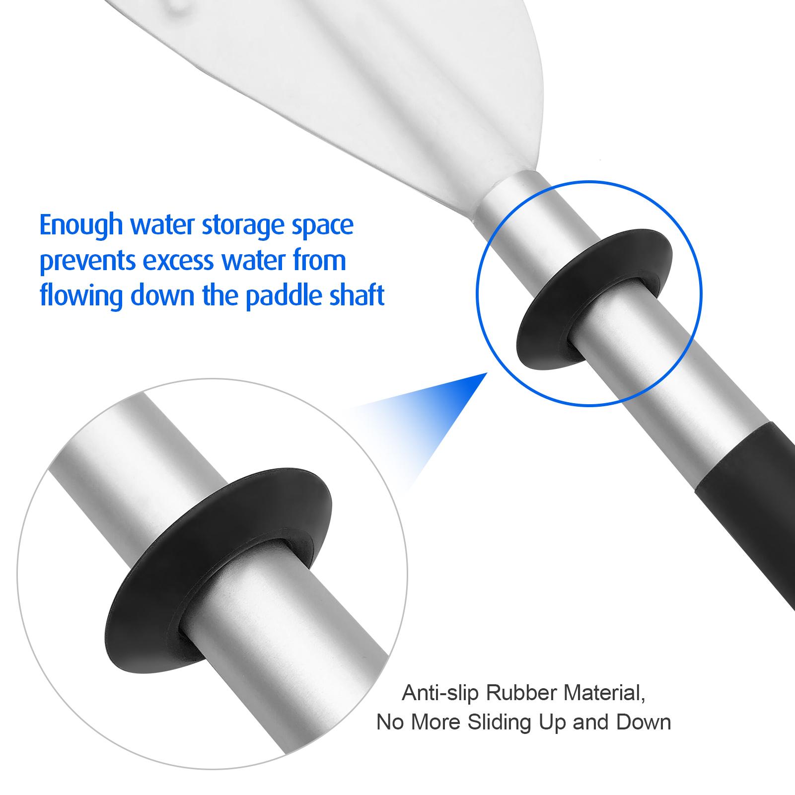 

4 шт. универсальные капельные кольца для весла для каяка и каноэ чёрный