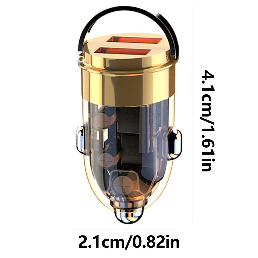 

Автомобильное зарядное устройство 100 Вт Кабель для быстрой зарядки 100 Вт 2 порта Защита от перенапряжения Портативная автомобильная зарядка для смартфона