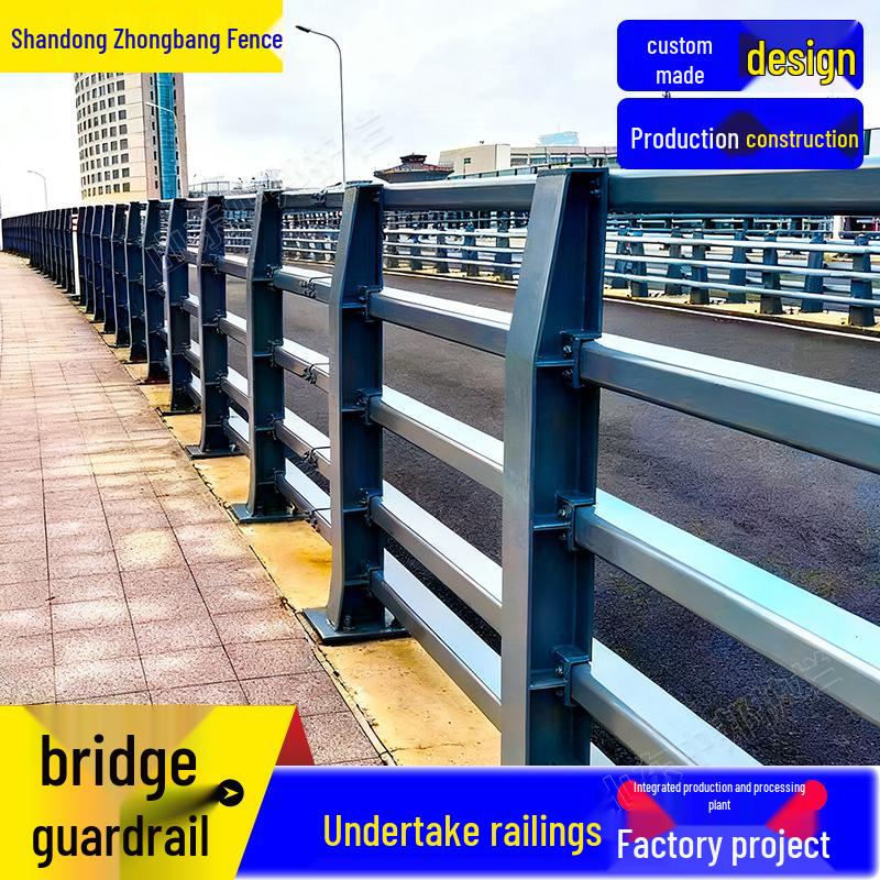 Enhanced Q235 Bridge Anti-Collision Barrier for Overpass and River Landscapes