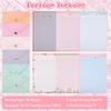 54Pcs Stationary Paper and Envelopes, Letter Writing Paper, Cute Writing Stationery Warm Floral Themed Stationary Kit, Lined Papers for Invitations