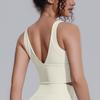 Solid Color High-intensity Yoga Vest Chest Pad Shock-proof Sports Bra Breathable Push-up Running Fitness Bra For Women