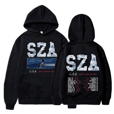 SZA 2023 Concert Tour Hoodie SOS Good Days Sweatshirts Fashion Unisex Women's Clothing Hip Hop Oversized Hoodies Gothic Streetwear
