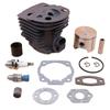 Cylinder and Piston Kit for 50 51 55 For Rancher Chainsaws 46mm Diameter Includes Decompression Valve and Gaskets