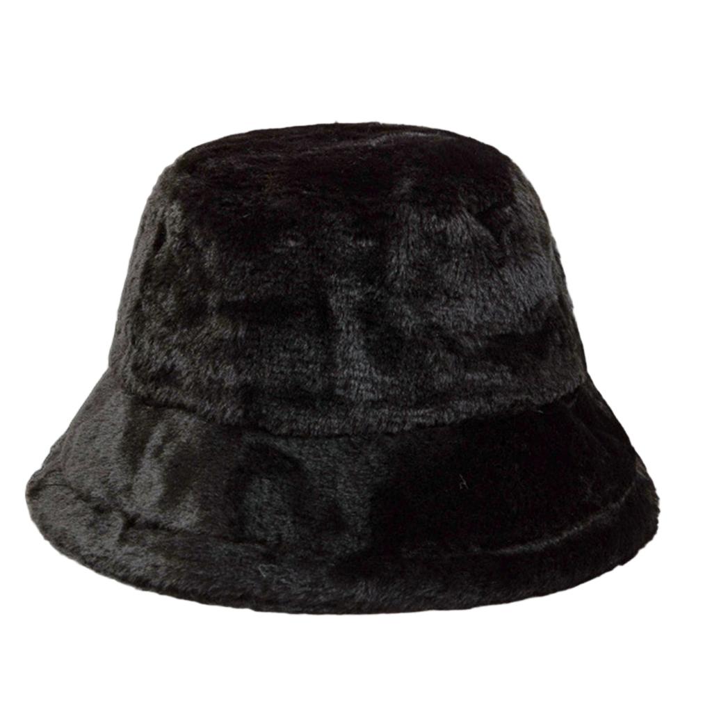 Women's Dopamine Fisherman Hat Warm Fuzzy Bucket Hat
