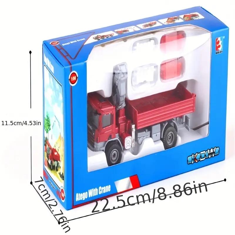 

1/50 цинковый сплав, прицеп, кран, транспортная машина, модель игрушки с откидным ковшом, детская игрушка, инженерный автомобиль 1/50-Size:13.5*7.5*5cm синий