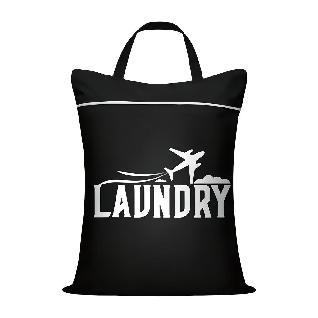 Portable Laundry Bag with Carry Handle, Wet-Dry Separation for Dirty Clothes, Swimsuits & Gym Use, Perfect for College Dormitory