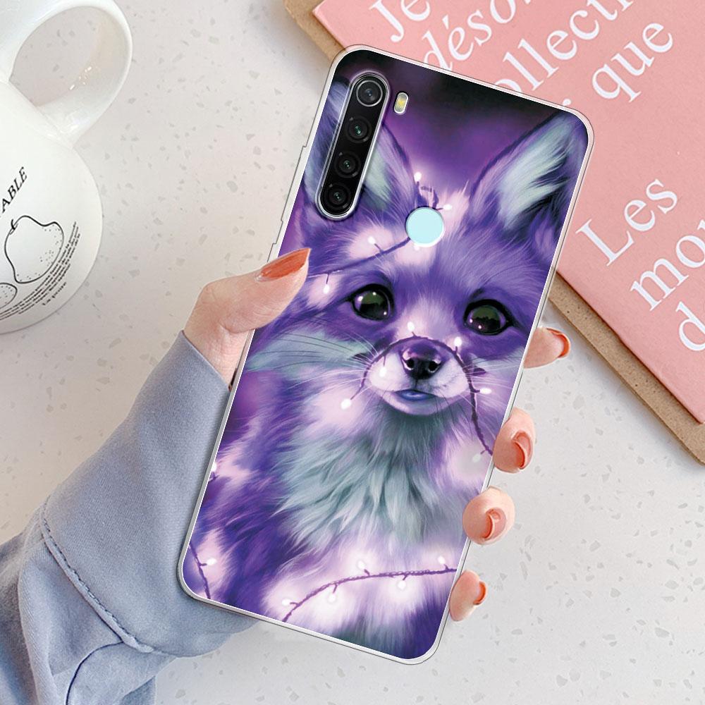 Custodia Redmi Note 8 Pro Cover Posteriore Note 8T Ragazze Nuova Moda Trasparente Custodie per Telefono Custodia Morbida in Silicone Per Xiaomi Redmi Note 8 Coque