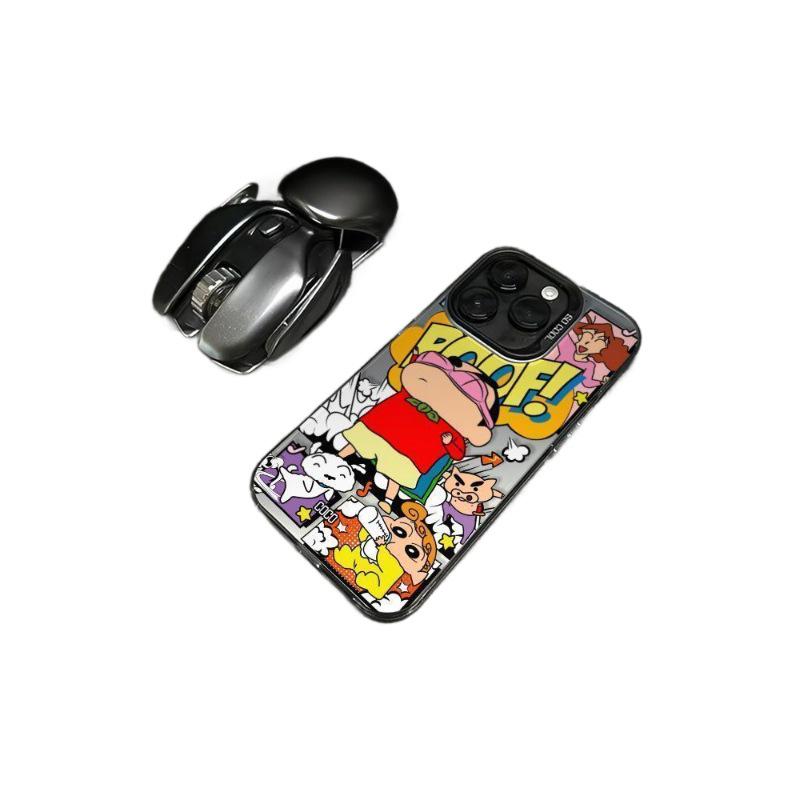 Blindfolded Shin-chan Compatible Phone Case for Apple 13-17 Pro Max, Advanced & Trendy XS/78 Series