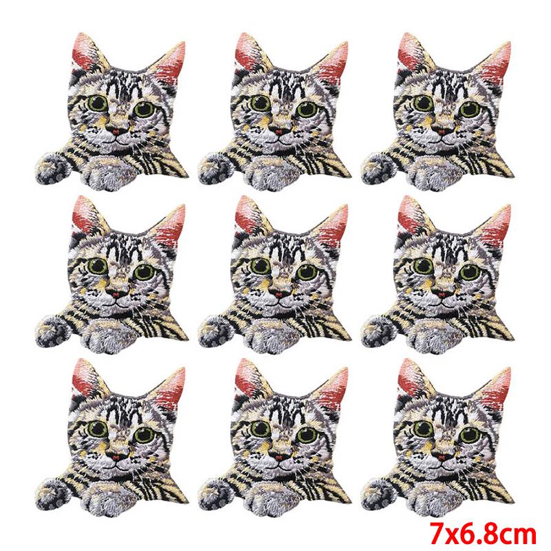 10 Pcs/lot Wholesale Embroidery Patch Iron On Patches For Clothing Patches On Clothes Jackets Decor Applique Sew Supplies