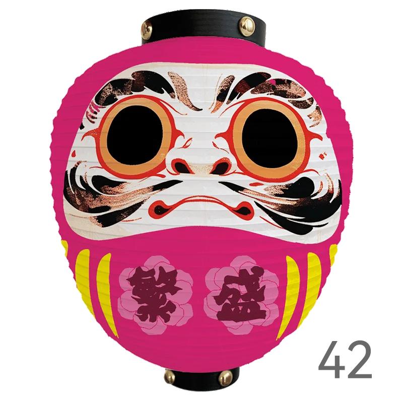 Japanese Style Cartoon Wish Dharma Hanging Lantern Japan Mascot Daruma Sushi Pub Bistro Restaurant Izakaya Decor Lantern