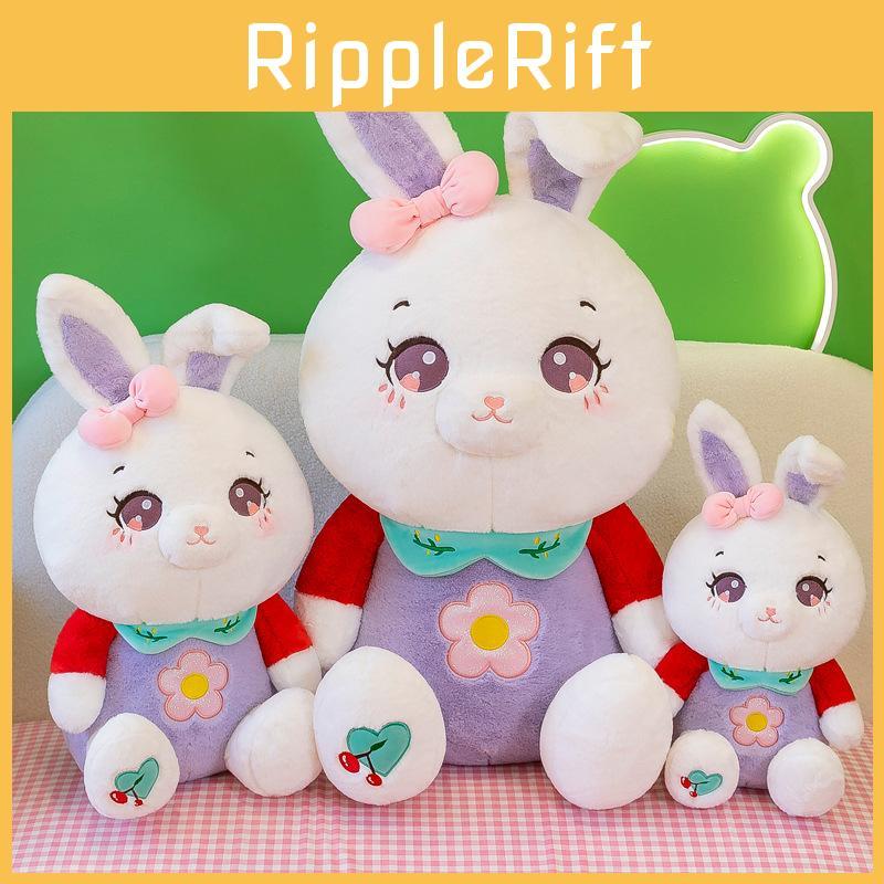 Rabbit Flower Purple Plush Toy Cute Cartoon Doll Girls Birthday Gift Holiday