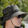 Anti-UV Protection Sunscrean Bucket Hat Cotton Outdoor Fishing Cap Portable Men Sun Hat  Summer