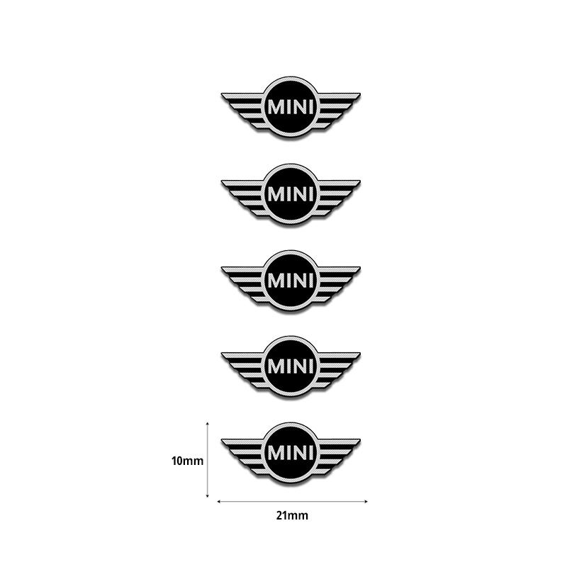 

5Pcs/10Pcs Mini Aluminum Car Decorative Stickers For MINI Cooper R56 F56 R50 JCW Cabrio Aceman Countryman Clubman WORKS Roadster