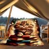 1 Stück Katze Bücher Outdoor-Decke - Weiches Flanell Gemütlich für Reisen & Camping - Ganzjahres Warme Bettdecke, Maschinenwaschbar yy251229103