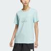Adidas Graphic Anime Print Straight Cut Crew Neck T-Shirt Women Tops Light-Blue JN6661