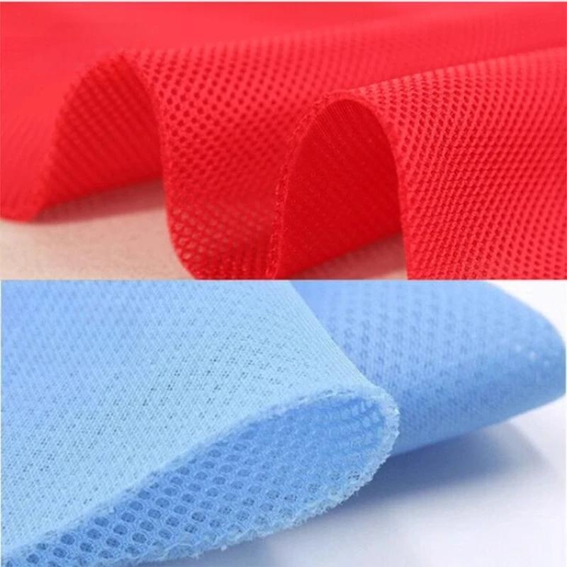Thickend Breathable 3D Three-layer Elastic Mesh Fabric By The Meter for Clothing Bed Linings Shoes Sewing Plain Interlayer Cloth