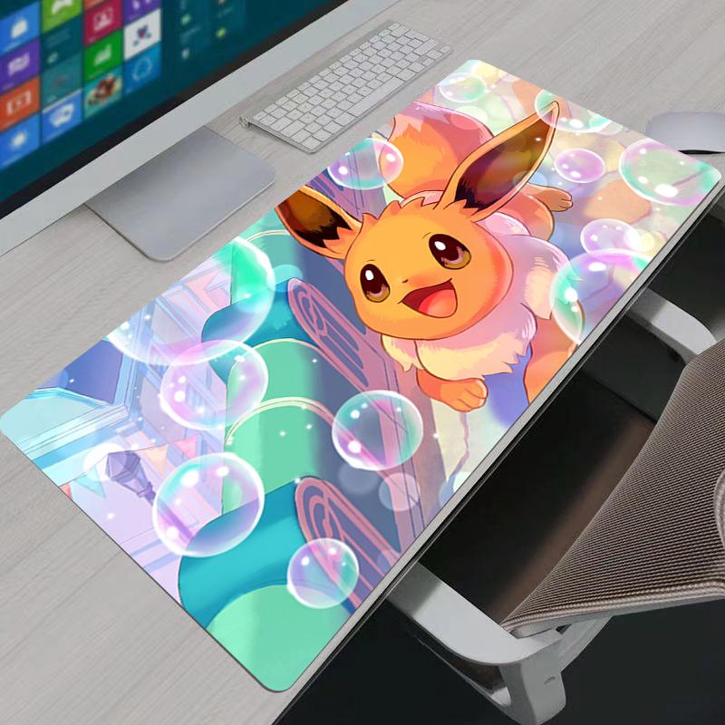 Large Mouse Pad Office Computer Desk Mat Table Pokemon Pikachu anime Keyboard Laptop Carpet Accessories Gaming Mousepad
