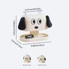 UFORU Cute Dog Tissue Box Holder with Spring, Smooth Pull Tissue Dispenser, Multifunctional Tissue Organizer