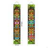 2 Pcs Banners Door Banner Sign Hawaiian Tiki Decorations Tropical Porch for Front