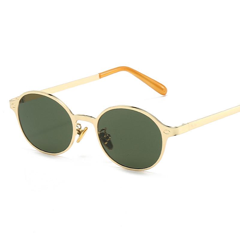 New Vintage Round Sunglasses Women Men Brand Circular Sun Glasses Female Oval Eyewear  for Male Female Eyeglasses