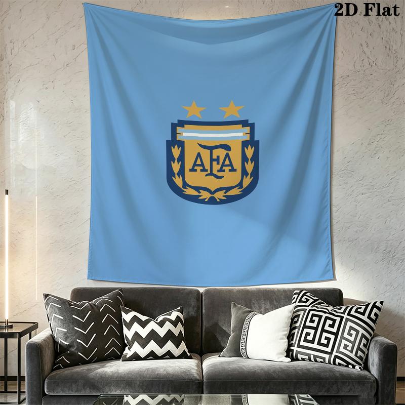 Argentina national football Wall Tapestry Aesthetic Wall Hanging Printed Fabric Blanket Decorative Tapestries for Bedroom Living Room Home Decor