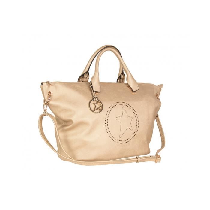 Cabas - Thierry Mugler - Elixir 3 - Imitation cuir souple - Champagne - Femme