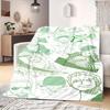Roronoa Zoro Print Blanket Warm Comfortable Flannel Blanket Suitable for Bedrooms,Sofas, Beds,Chairs,Travel -QIAO123