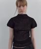 Unessin Pleated Half-Neck Knit_Black