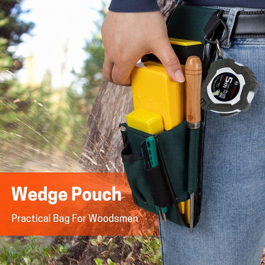 Yardmaris Klin do ścinki drzewa Pasek regulowany pasujący do różnych rozmiarów drzew Klin podpierający Saszetka torba Saszetka, Paski,