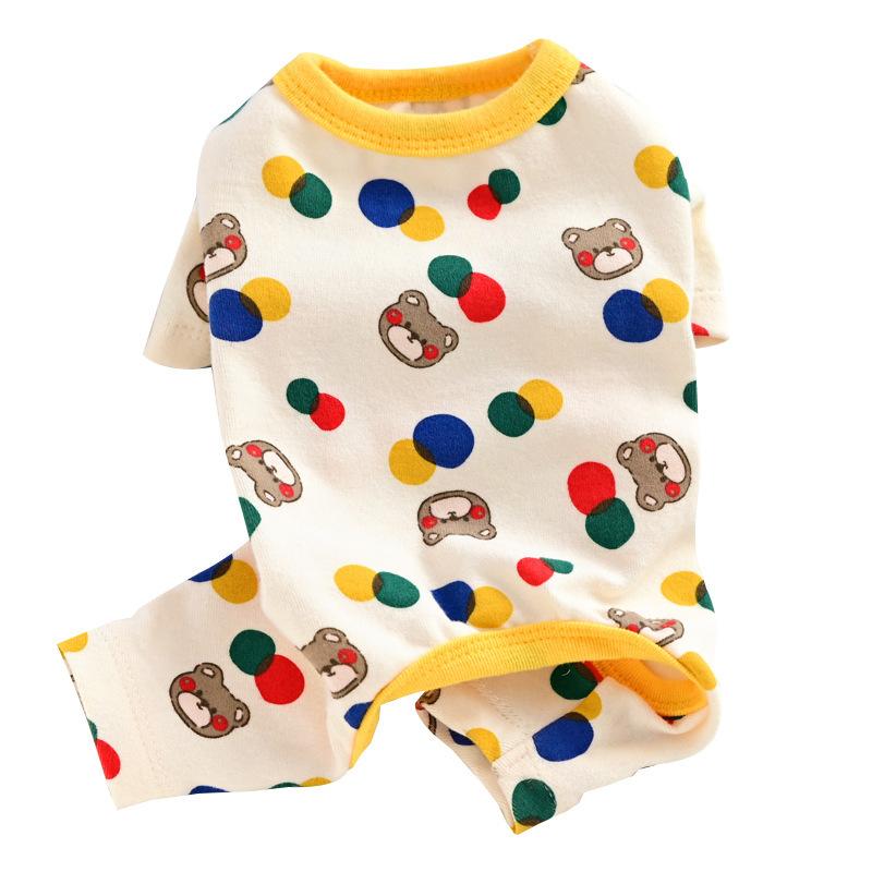 Pet Dog Dog Clothes Small Dog Summer Thin Teddy Bear Four-legged Jumpsuit