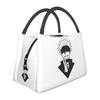 Gojo Manga Kawaii Japanese Anime Insulated Lunch Bag for Women Picnic Storage Food Boxes Container Cooler Thermal Lunch Box Tote
