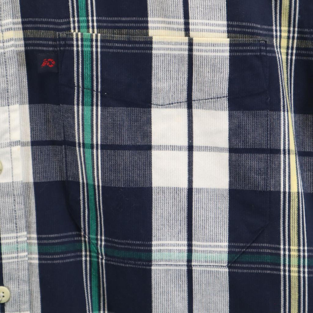 Cămașă cu mânecă scurtă cu nasturi PENDLETON Model carouri S Sistem bleumarin Bărbați Second-hand