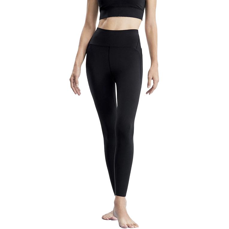 FILA 2023 Summer New Basic Solid Color Knitted Leggings Women leggings Black A11W321617F-BK