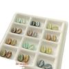 Picasso-Style Acrylic Coffee Bean Czech Beads for DIY Bracelets & Rings