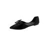 Flache spitze Einzelschuhe Damen Sommer neu Schleife weiche Sohle temperamentvolle Schuhe hohle Sandalen
