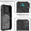 Hülle für IPhone 15 14 Pro Max 13 12 Pro Max 8 7 Plus Mini SE Schwerlastschutz mit verschiebbarer Kameraabdeckung und Kartenhalterabdeckung