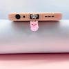 Cute Kitten Mobile Phone Dust Plug - DIY, Luminous, Exquisite and Compact, Protects Charging Port