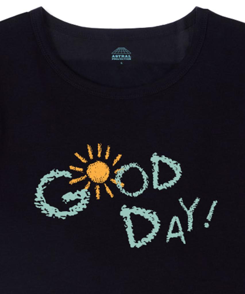 ASTRAL PROJECTION Good Day Supima Spandex Crop Top_Black