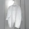 Korean Dongdaemun Irregular Back Slit Long Sleeve Loose Shirt - Women's Spring/Autumn Trendy Style
