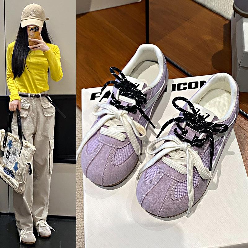 2025 new spring and autumn style Liya Forrest Gump shoes casual shoes college style casual flat bottom early autumn new Forrest Gump shoes de