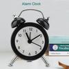 3Inch Portable Fashion Mini Metal Digital Alarm Clock with Battery Exquisite for Student Home